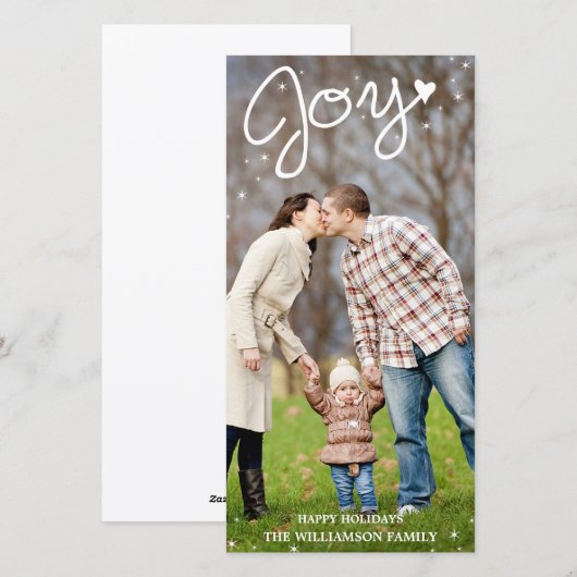 Ghear Joy Vertical Holiday-fotokaart Feestdagenkaart (Voorkant / Achterkant)