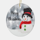 Ghear Snowman Ornament Round (Links)