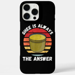 ghee is altijd het antwoord retro voedselliefhebb iPhone 16 pro max hoesje