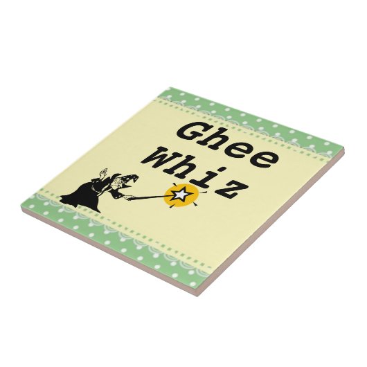 Ghee Whiz-keramische Tegel Tegeltje (Zijkant)