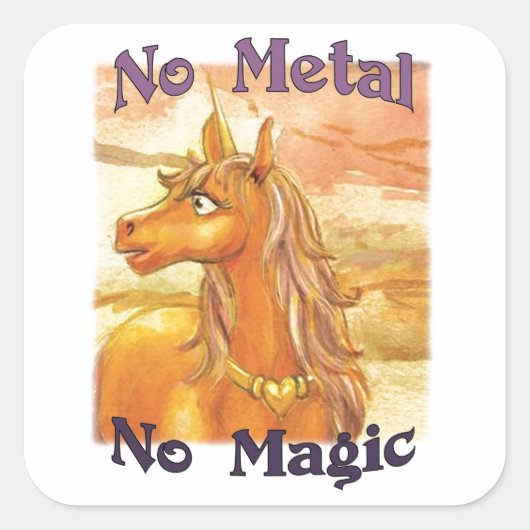 Ghel No Metal No Magic Stickers (Voorkant)