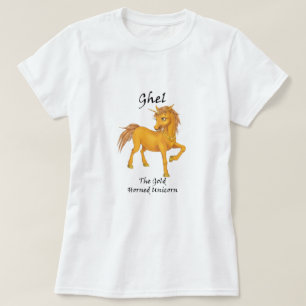Ghel The Gold Horned Unicorn T-shirt-Shirt T-shirt