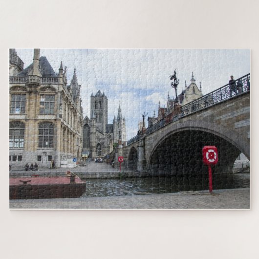 Ghent, Belgium Puzzle Legpuzzel (Horizontaal)