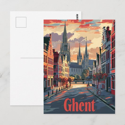 Ghent Briefkaart (Voorkant / Achterkant)