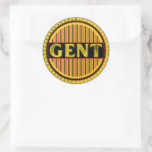 Ghent City Pride Emblem – Belgian Identity Ronde Sticker (Tas)