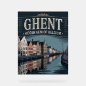 Ghent – Hidden Gem of Belgium Acryl Bord (Voorkant)