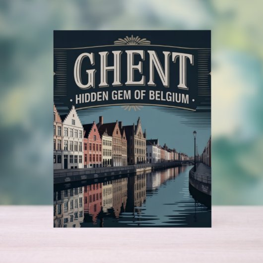 Ghent – Hidden Gem of Belgium Acryl Bord (Neutraal)