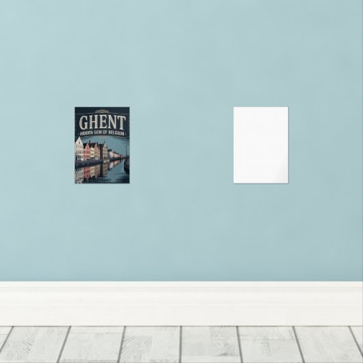 Ghent – Hidden Gem of Belgium Muurkunst Sets (Houten vloer)