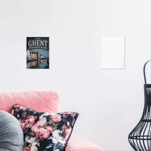 Ghent – Hidden Gem of Belgium Muurkunst Sets (Woonkamer)