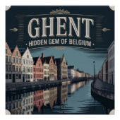 Ghent – Hidden Gem of Belgium Perfect Poster (Voorkant)