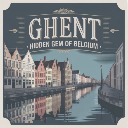 Ghent – Hidden Gem of Belgium Sticker (Voorkant)