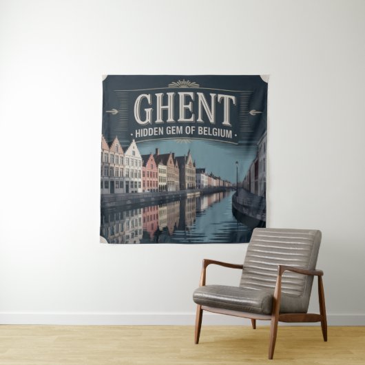 Ghent – Hidden Gem of Belgium Wandkleed (In situ)