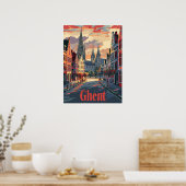 Ghent Poster (Keuken)