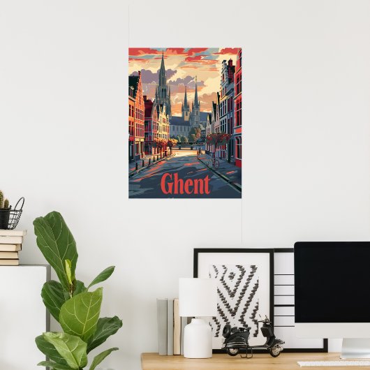 Ghent Poster (Thuiskantoor)