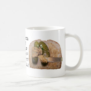 Gherkin Comic Peanut Butter on Pickles Mok