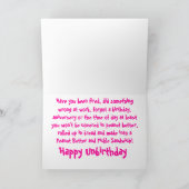 Gherkin Comic Pindakaas op augurken Kaart (Binnen)