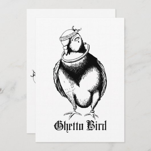 Ghetto Bird Kaart (Voorkant / Achterkant)