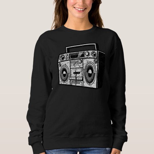 Ghetto Blaster 80's 90's Party Hip Hip Rap R&b Vin Trui (Voorkant)