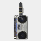 Ghetto Blaster Boombox Bagagelabel (Voorkant verticaal)