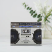 Ghetto Blaster Boombox Briefkaart (Staand voorkant)