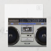 Ghetto Blaster Boombox Briefkaart (Voorkant / Achterkant)