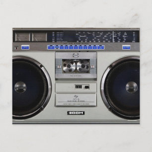 Ghetto Blaster Boombox Briefkaart