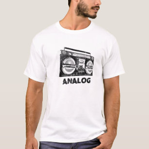 Ghetto Blaster Boombox Radio Hip analoge muziek T-shirt