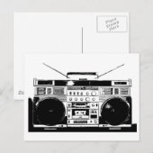 Ghetto Blaster Briefkaart (Voorkant / Achterkant)