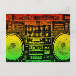 Ghetto-blaster Briefkaart