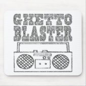 Ghetto Blaster-Mousepad Muismat (Voorkant)