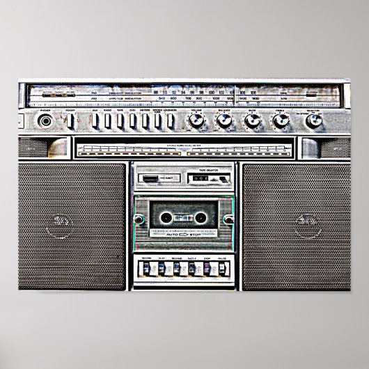 GHETTO BLASTER POSTER (Voorkant)