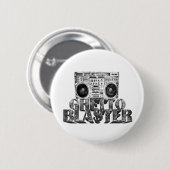 GHETTO BLASTER RONDE BUTTON 5,7 CM (Voorkant /achterkant)