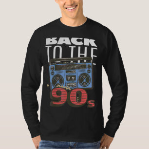 Ghetto Blaster terug naar 90's Party Hip Rap R&b T-shirt