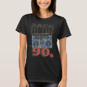 Ghetto Blaster terug naar 90's Party Hip Rap R&b T-shirt (Voorkant)