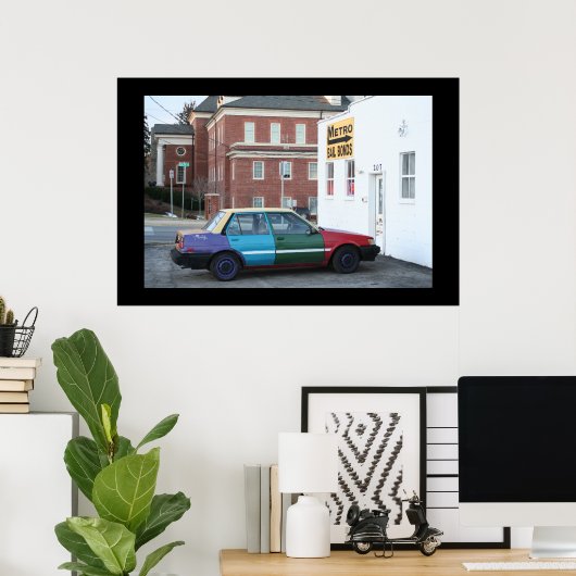 Ghetto Car Poster (Thuiskantoor)