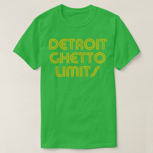Ghetto grenzen van Detroit T-shirt (Design voorkant)