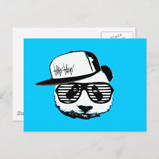 Ghetto panda briefkaart (Voorkant / Achterkant)