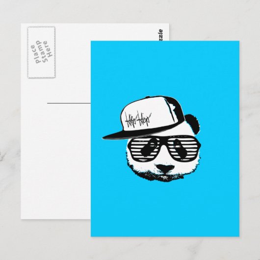 Ghetto panda briefkaart (Voorkant / Achterkant)