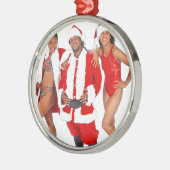 Ghetto Santa en zijn Elves uit het Hood Metalen Ornament (Links)