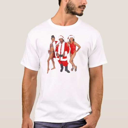 Ghetto Santa en zijn Elves uit het Hood T-shirt (Voorkant)
