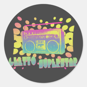 Ghetto Superstar Ronde Sticker