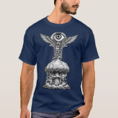 Ghettoblaster Hersenexplosie Illustratie T-shirt (Voorkant)