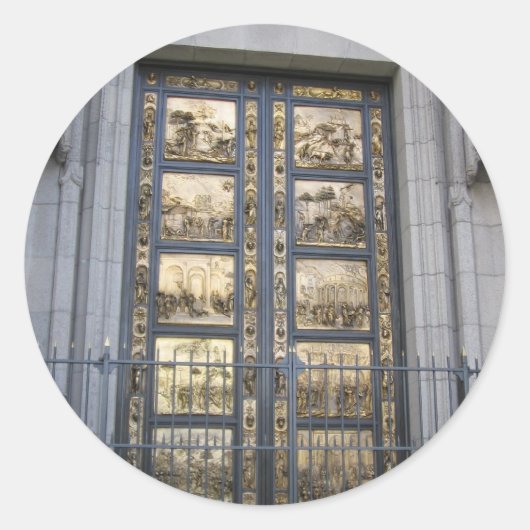 Ghiberti Doors Ronde Sticker (Voorkant)