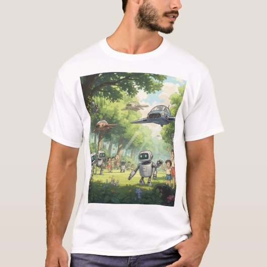 Ghibli art t shirt (Voorkant)