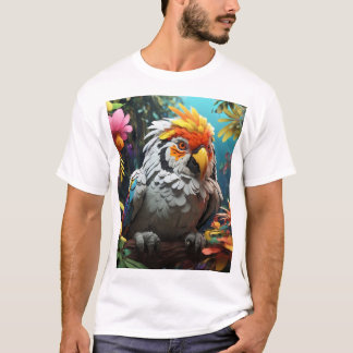 Ghibli Gang Tiger en Tropical Birds T-shirt