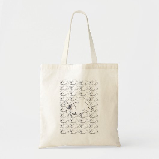 Ghibli genaamd "Annoyed Cat" Tote Bag (Voorkant)