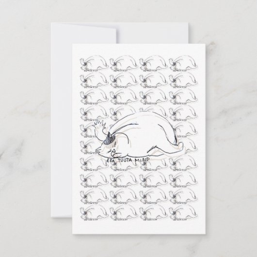 Ghibli genaamd "Don't Annoy me" Cat RSVP Kaartje (Voorkant)