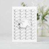 Ghibli genaamd "Don't Annoy me" Cat RSVP Kaartje (Staand voorkant)