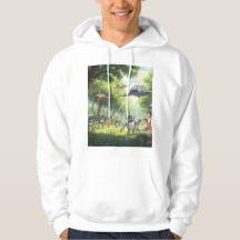 Ghibli kunst op hoodie