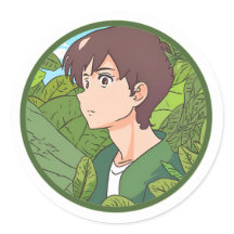 Ghibli Sticker: Een liefdevolle Natuur dag